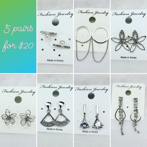 5 for $15 earrings - Picture 1 of 8